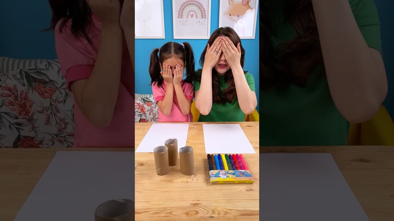๐จ WOW Tube DRAWING! ๐งป Easy Art Trick for KIDS to Try โ๏ธ #shorts #kids