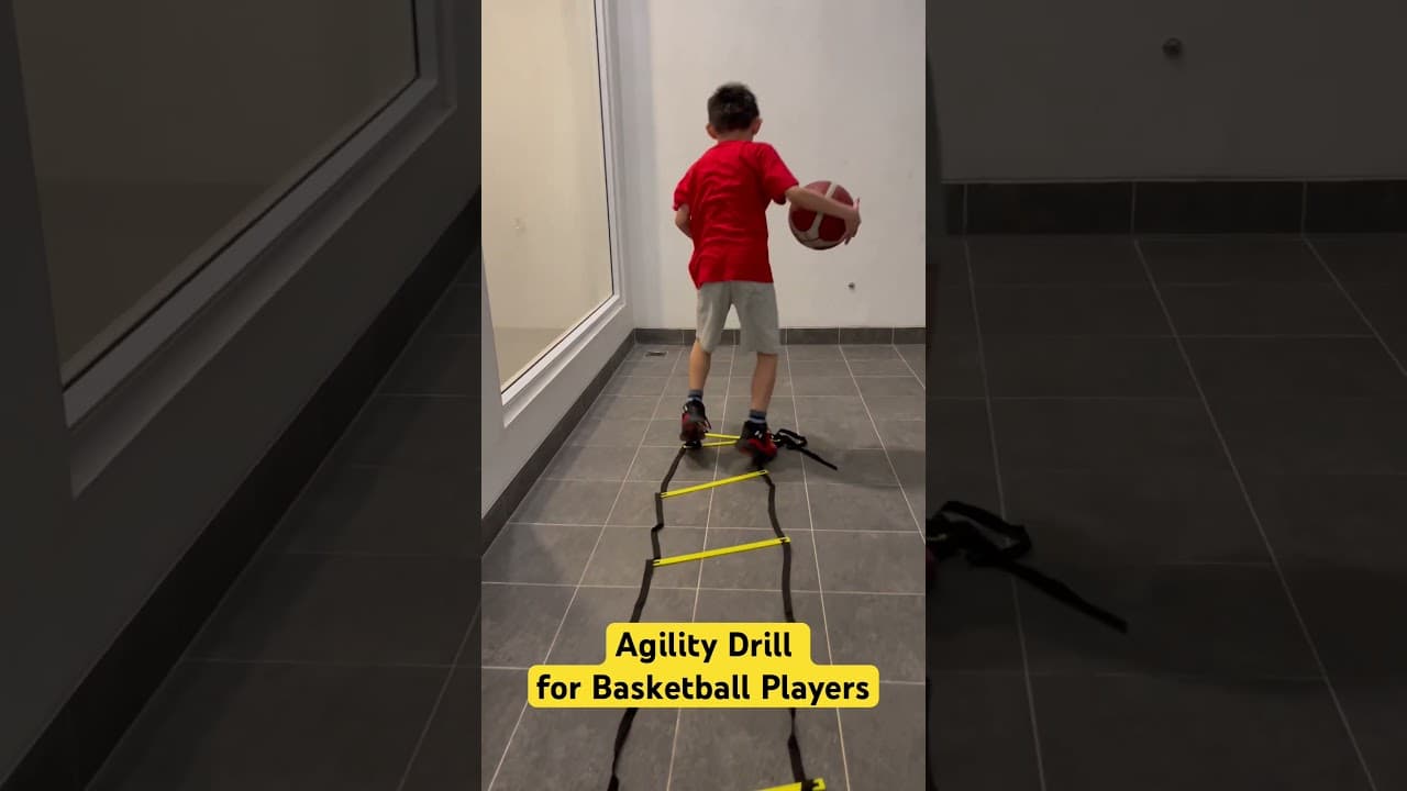 Agility Drill using Cones and Ladder to Improve Speed and Explosive Power for 8 years old Kids