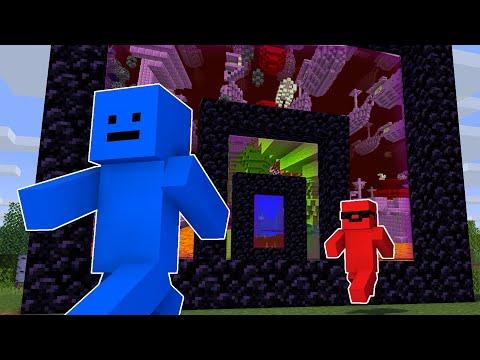 Minecraft Manhunt, But There's Infinite Dimensions... thumbnail
