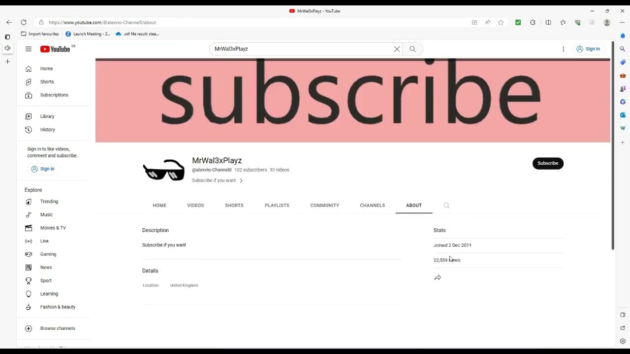 Channel Banner