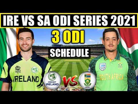 Ireland Vs South Africa ODI Series 2021 Schedule, Time Table, Team Squad, All Details, | IRE vs SA | thumbnail