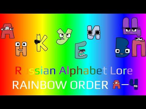 Russian Alphabet Lore - Rainbow Order (@Harrymations)