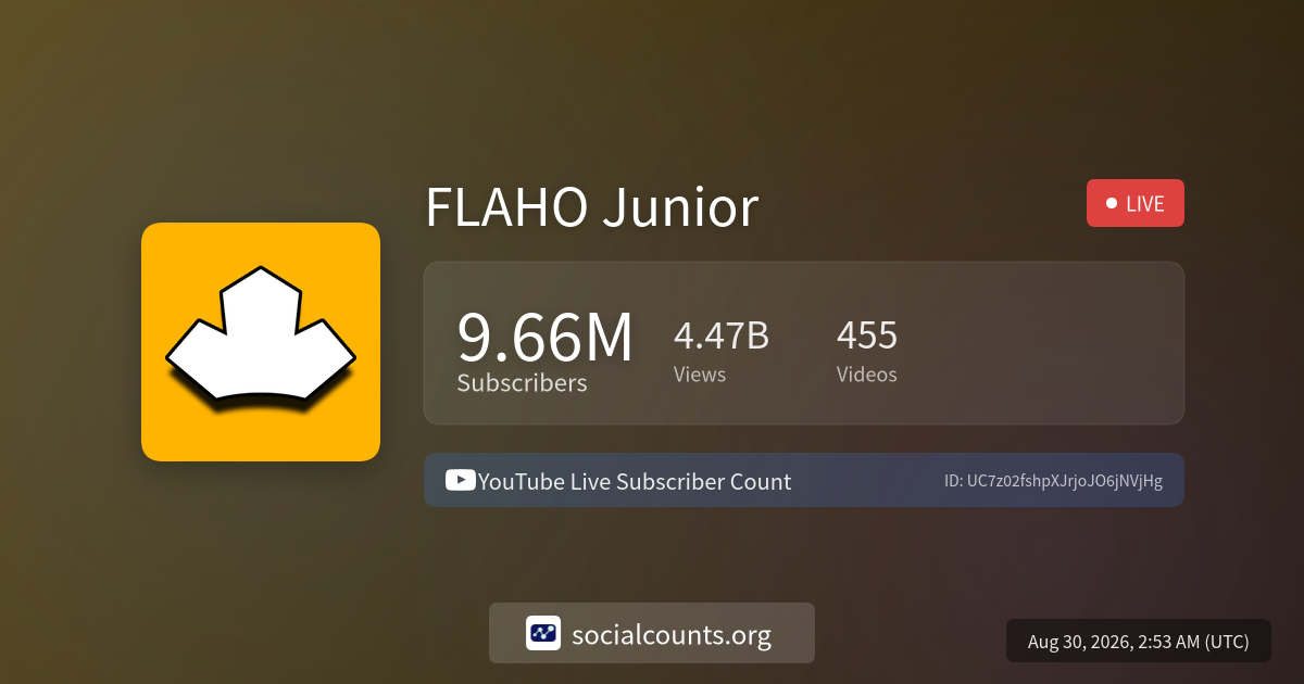 flaho-junior-youtube-live-subscriber-count-socialcounts