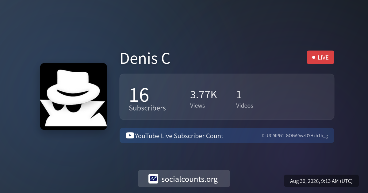 denis-c-youtube-live-subscriber-count-socialcounts