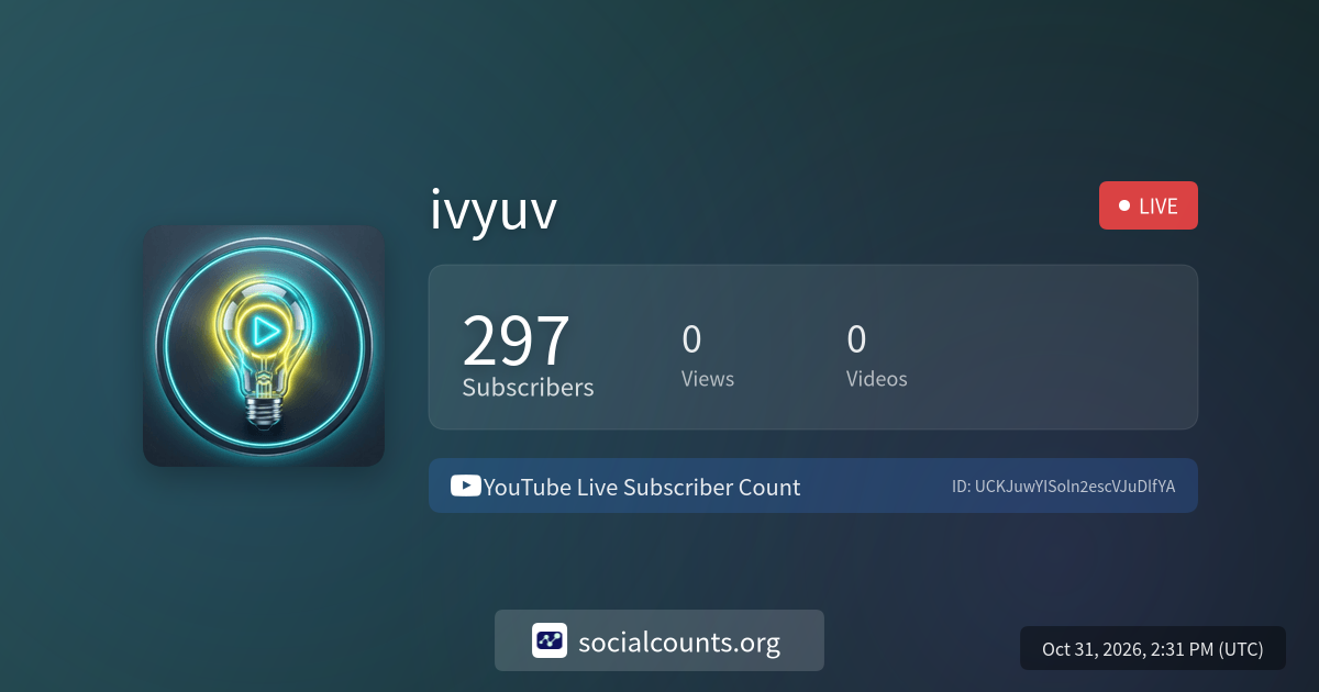 The Hollow - YouTube Live Subscriber Count - SocialCounts.org