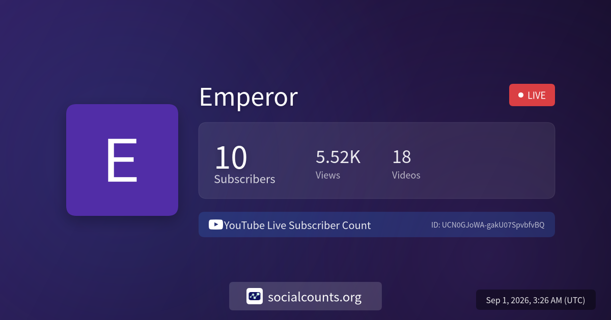 emperor-youtube-live-subscriber-count-socialcounts