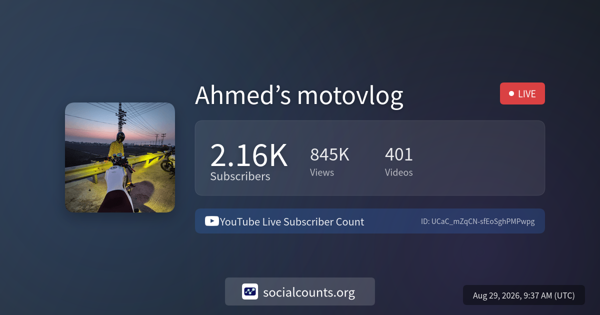 ahmed-s-motovlog-youtube-live-subscriber-count-socialcounts