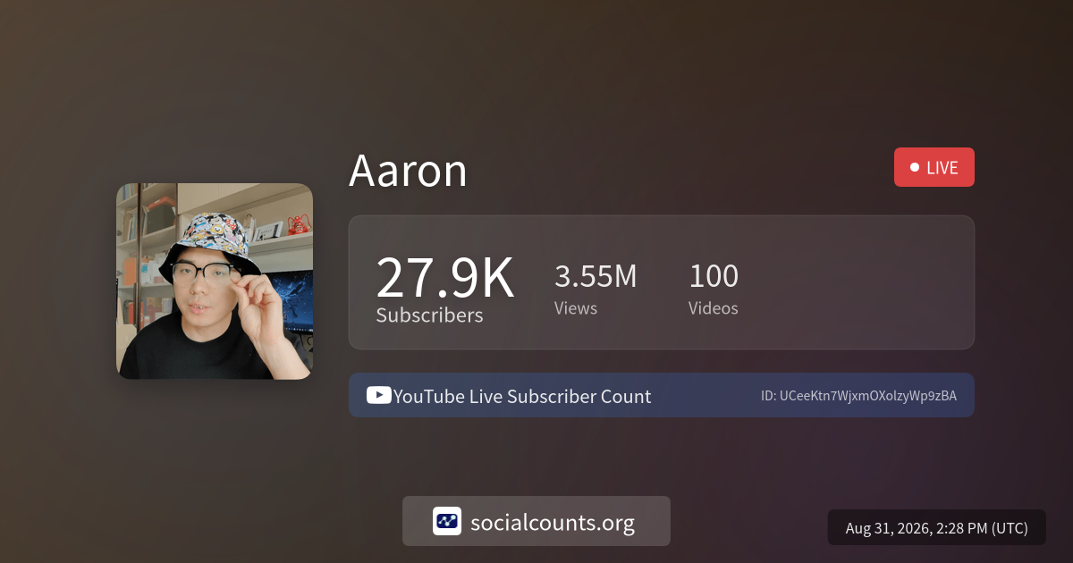 aaron-youtube-live-subscriber-count-socialcounts