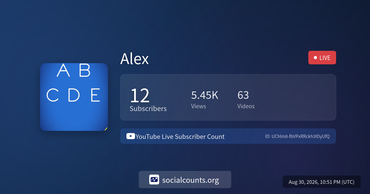 alex-youtube-live-subscriber-count-socialcounts