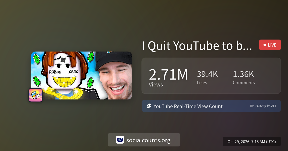 I Quit YouTube to become a RAPPER in Roblox | Real-Time YouTube Live ...
