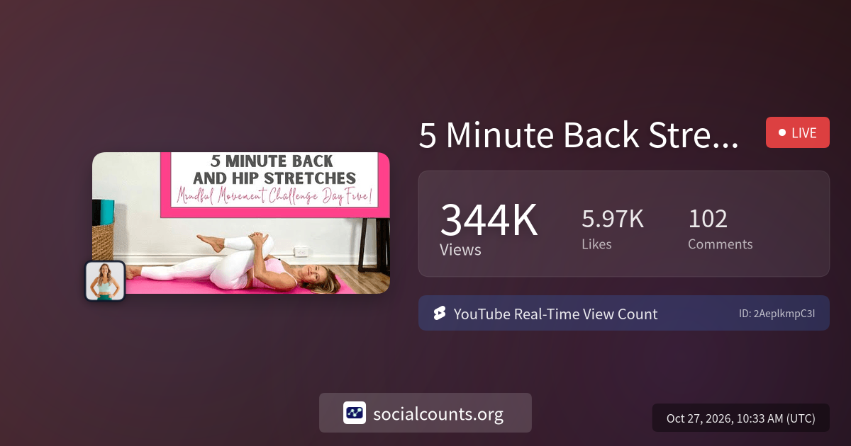 5 Minute Back Stretches and Hip Stretches - For Tightness and Pain ...