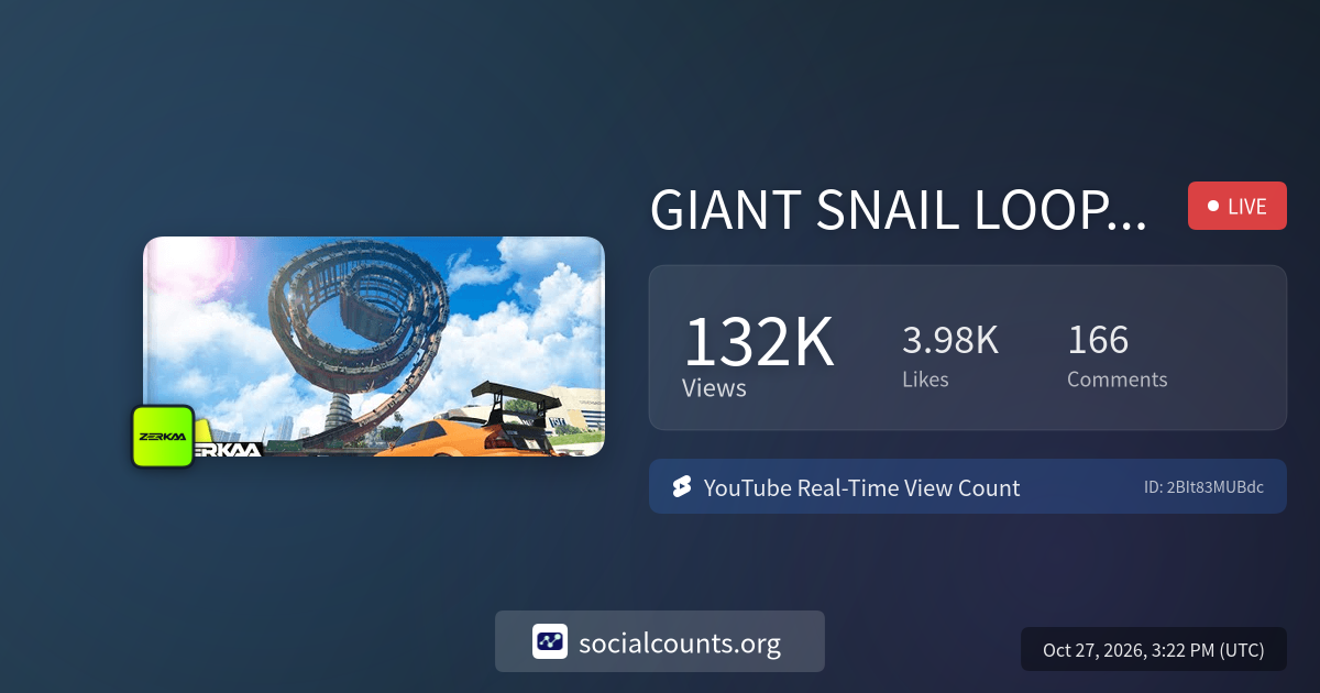 GIANT SNAIL LOOPS (GTA 5 Funny Moments) | Real-Time YouTube Live View ...