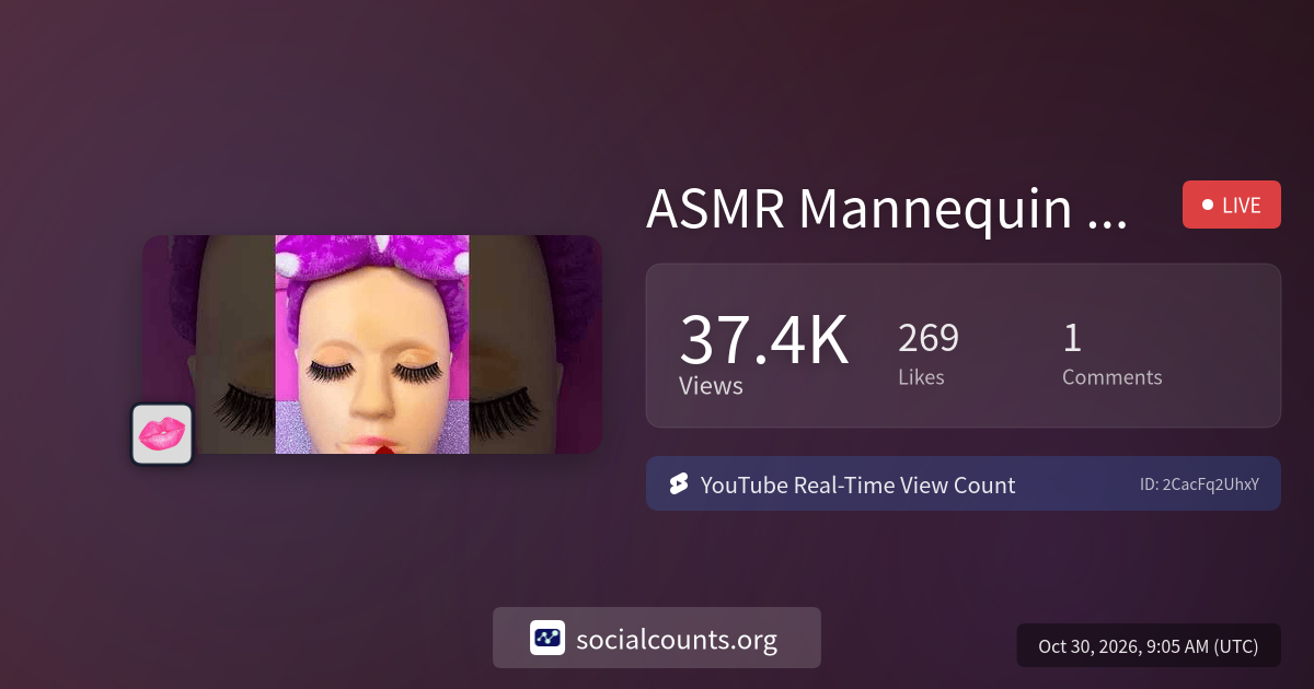 ASMR Mannequin Makeup Things Sounds Video Fast No talk lip balm gloss ...