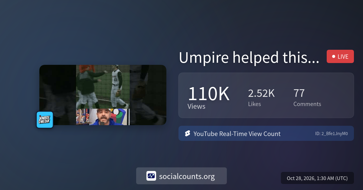 Umpire helped this team turn a double play | Real-Time YouTube Live ...