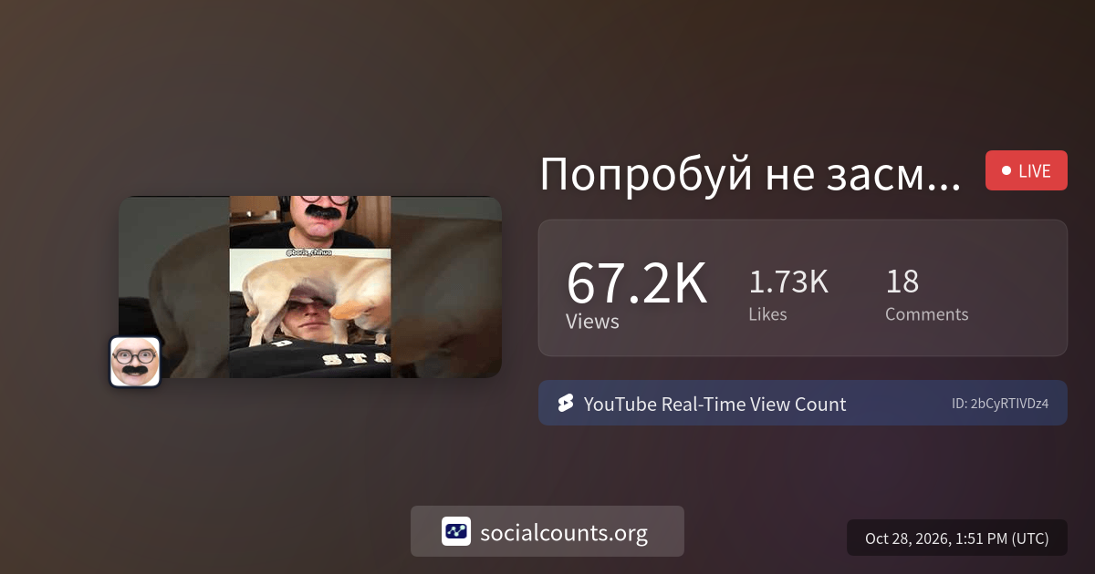 Попробуй не засмеяться 😂 14 | Real-Time YouTube Live View Count ...