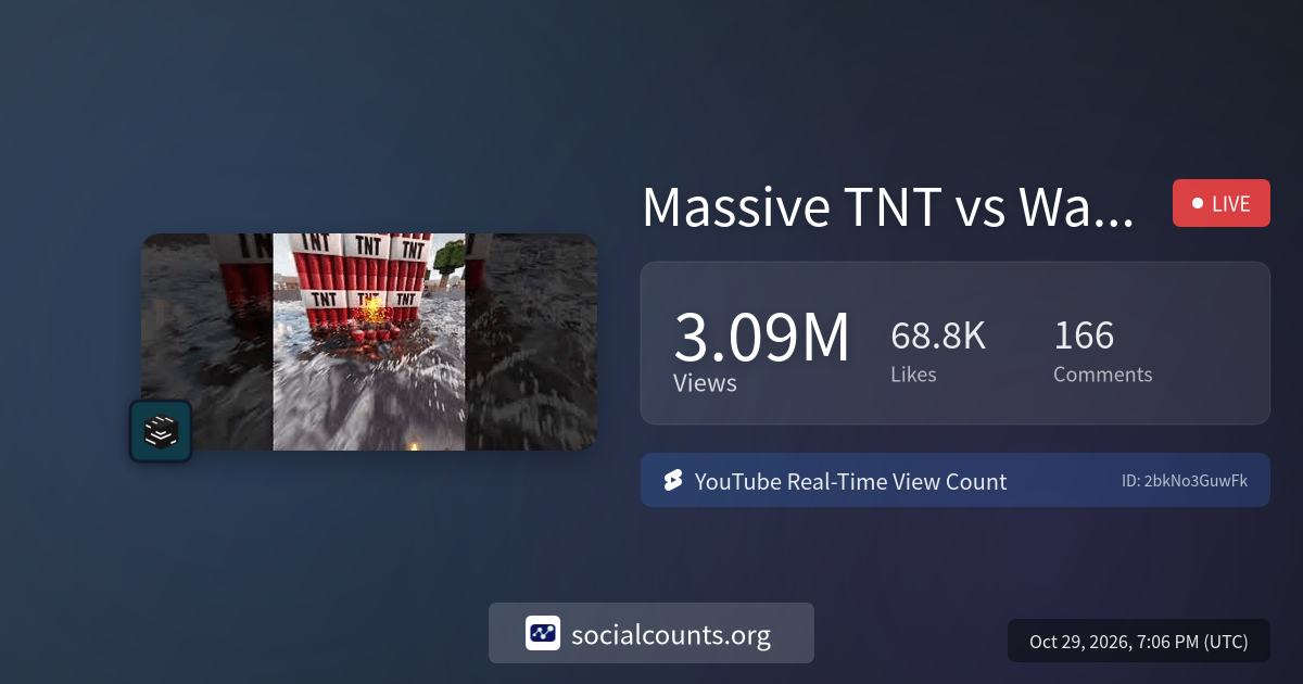 Massive TNT vs Water Explosion / Minecraft RTX #minecraft #shorts ...