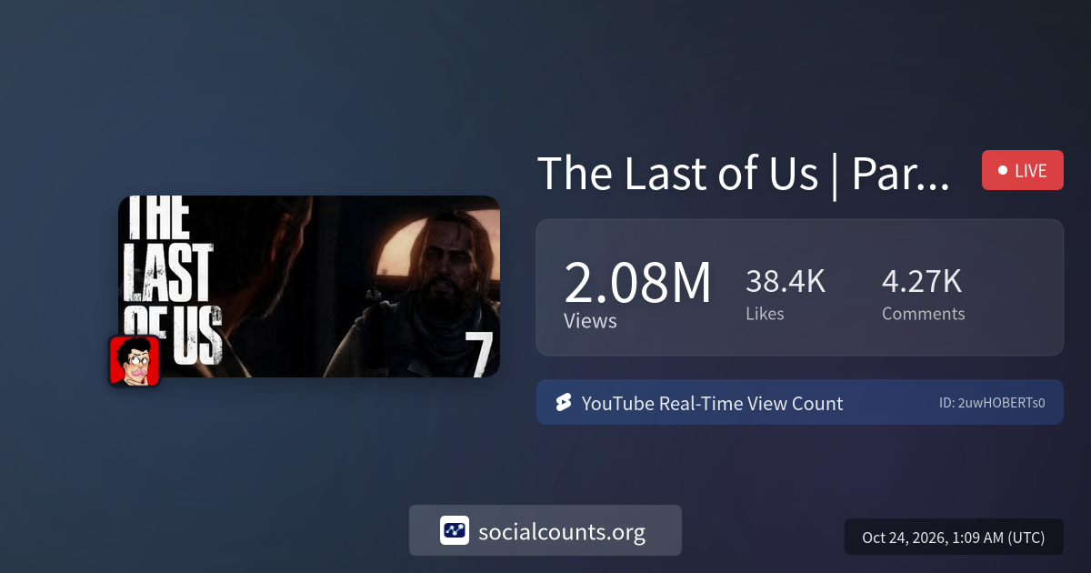 The Last of Us | Part 7 | INTO THE CITY | Real-Time YouTube Live View ...