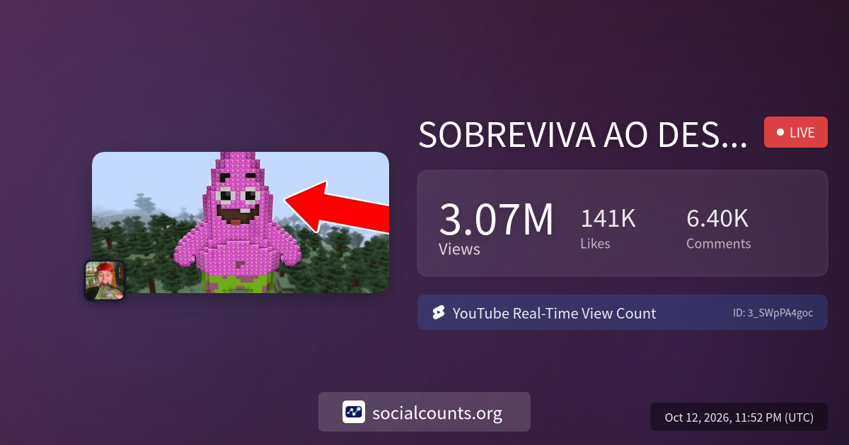 SOBREVIVA AO DESAFIO DO PATRICK ESTRELA DE LUCKY BLOCK NO MINECRAFT ...