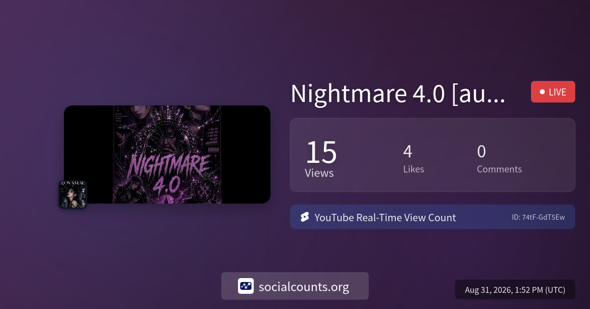 nightmare-4-0-audio-real-time-youtube-live-view-count