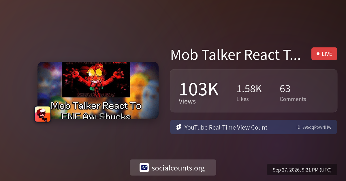 mob-talker-react-to-fnf-aw-shucks-my-au-real-time-youtube-live