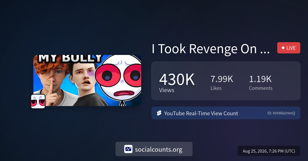 i-took-revenge-on-chester-reaction-real-time-youtube-live-view