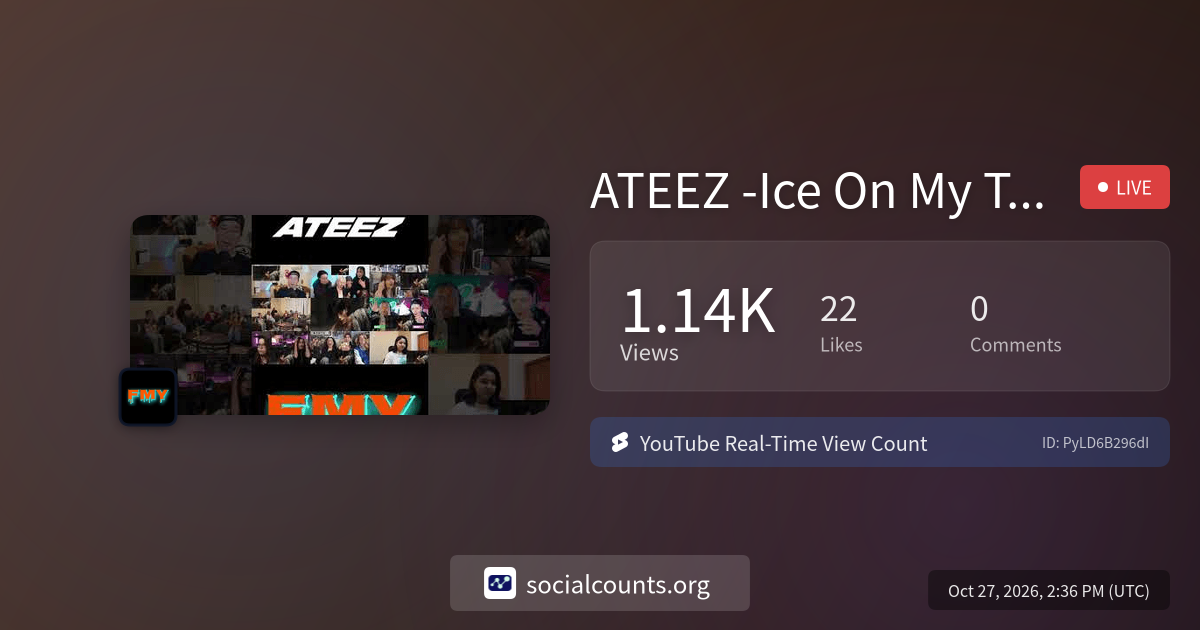 ATEEZ -Ice On My Teeth- [Reaction mashup] | Real-Time YouTube Live View ...