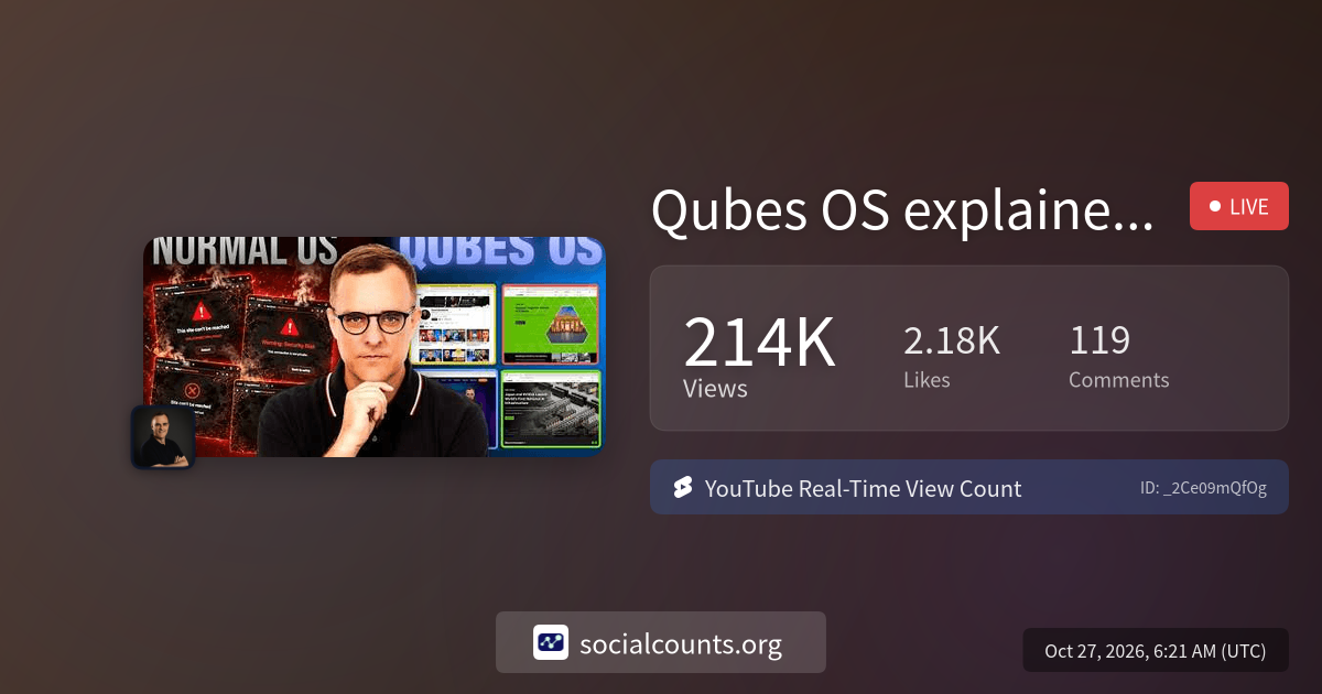 Qubes OS explained: assume you will get hacked | Real-Time YouTube Live ...
