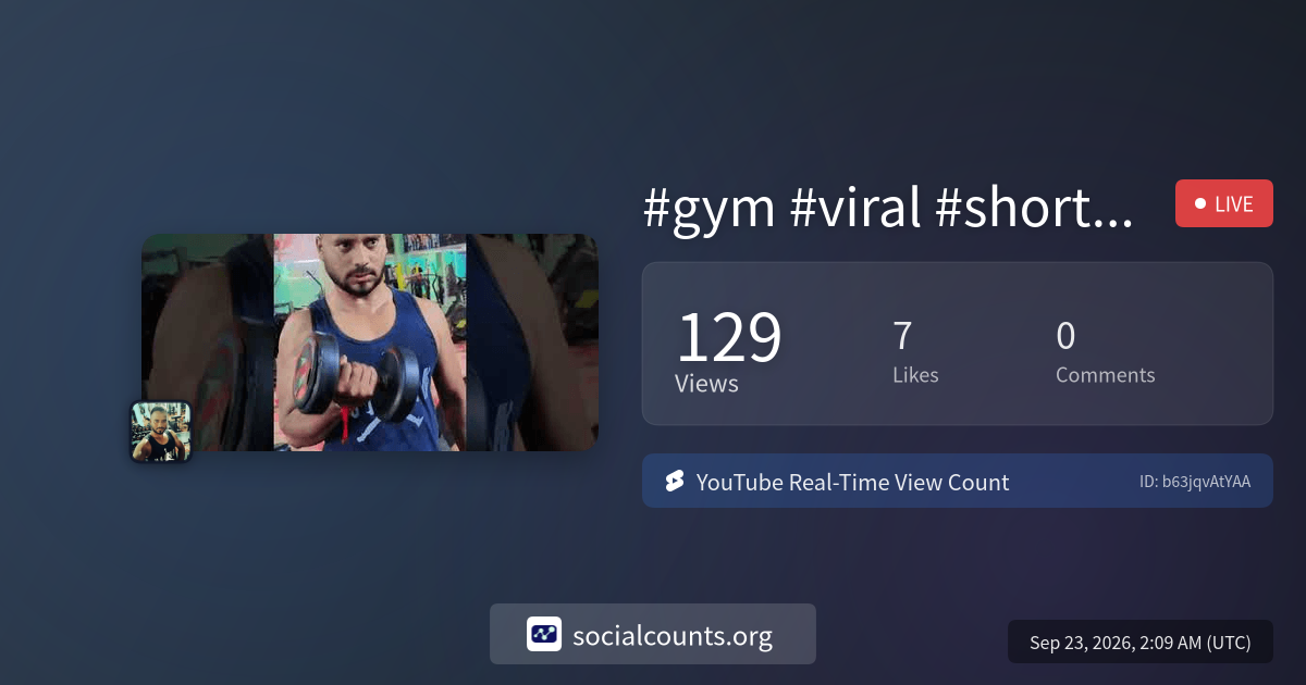 gym-viral-shorts-motivation-real-time-youtube-live-view-count