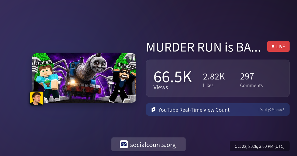 MURDER RUN is BACK… with THOMAS THE TRAIN! | Real-Time YouTube Live ...
