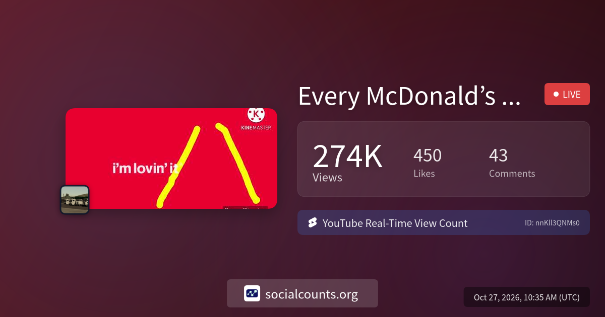 Every McDonald’s Ad Outro Singapore - KineMaster Edition | Real-Time ...